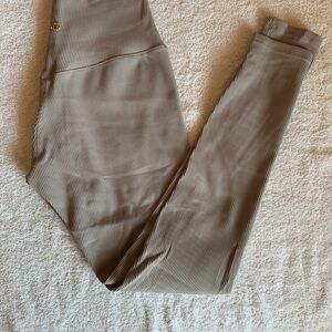 BuffBunny Ribbed Beige Leggings